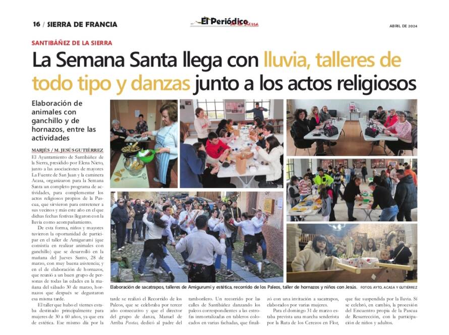 Semana santa en Santibañez