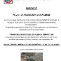 Recogida de enseres en Santibáñez de la Sierra