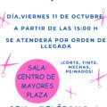 Servicio de peluquería el viernes 11 de octubre