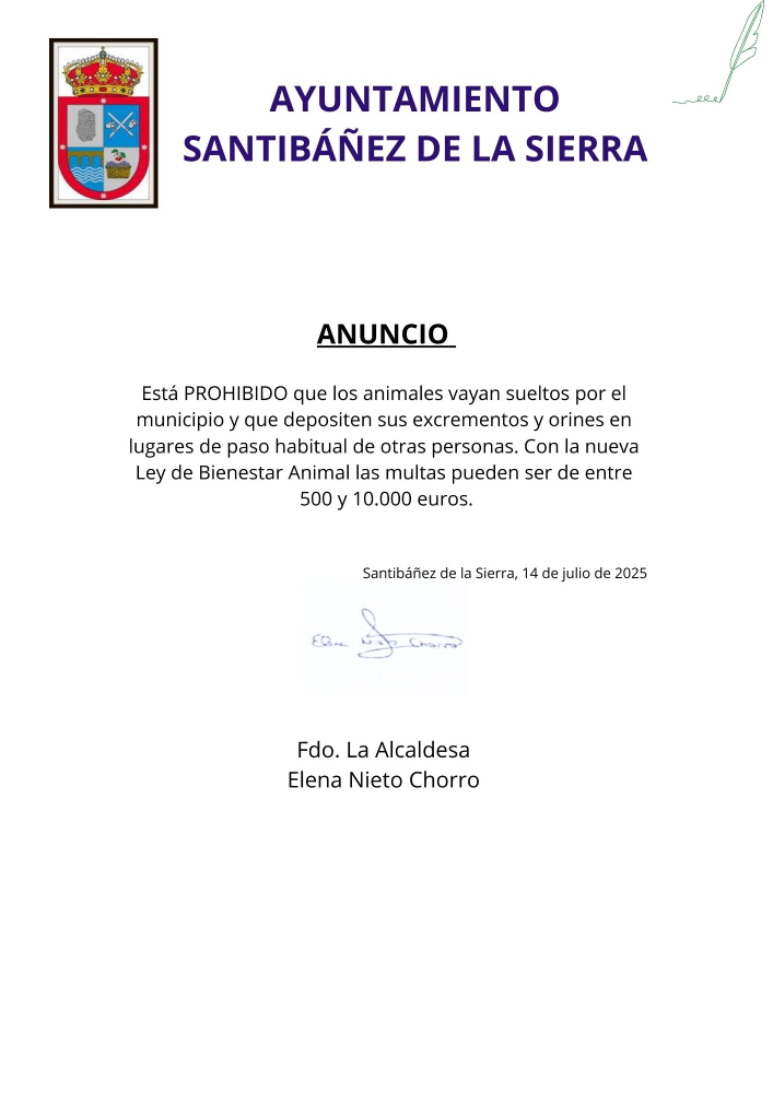 Anuncio sobre mascotas