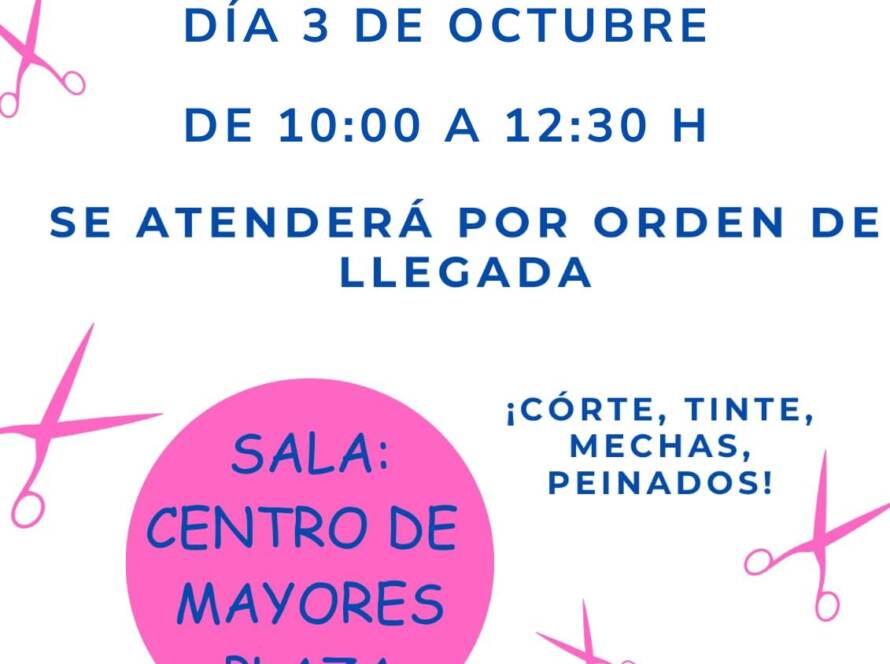 Servicio de peluquería: día 3 de octubre