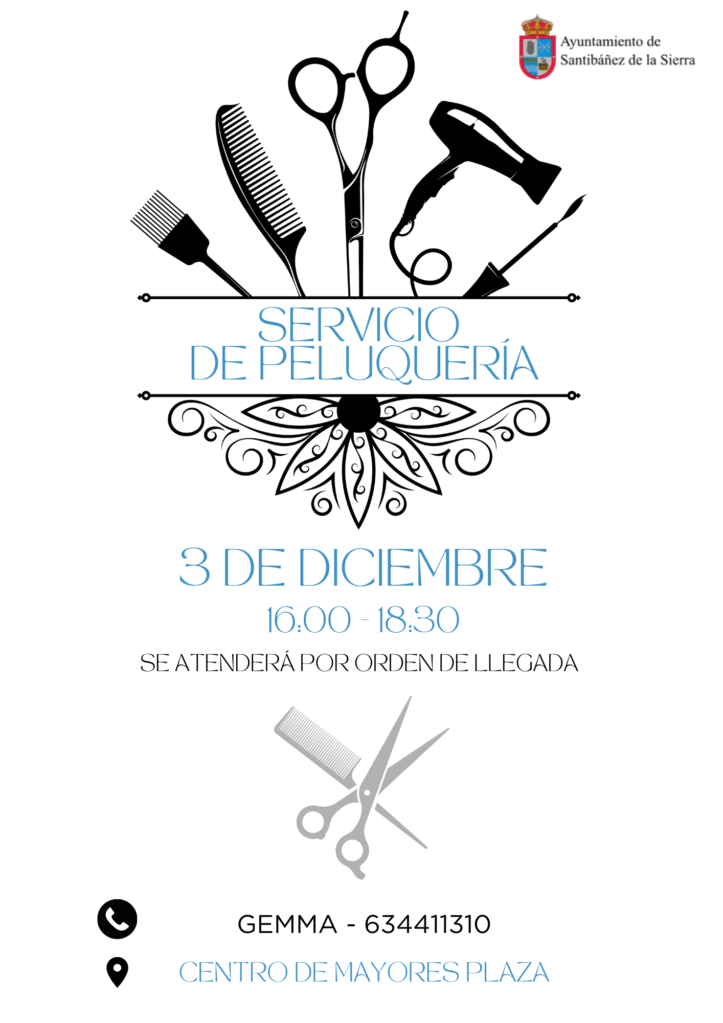 Servicio de peluquería 3 de diciembre