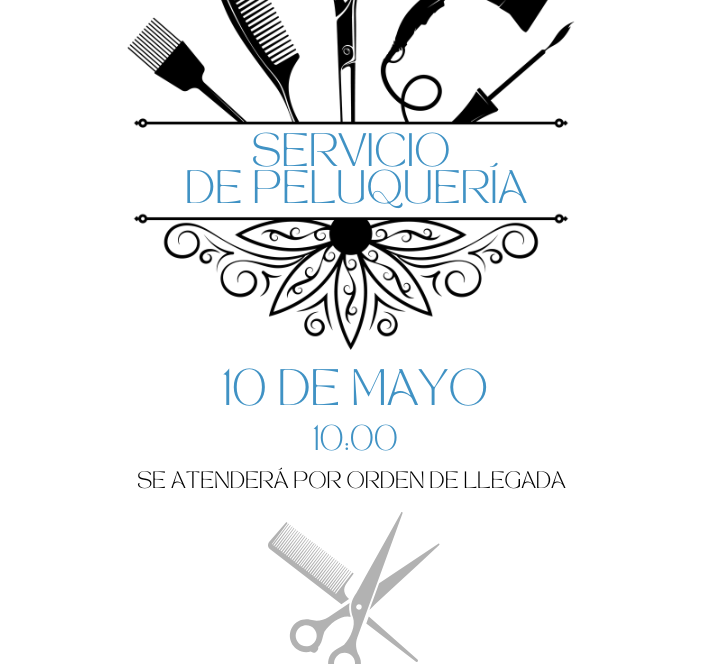 Sevicio de peluqueria 08 de mayo