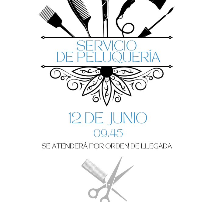 Sevicio de peluqueria 12 de junio