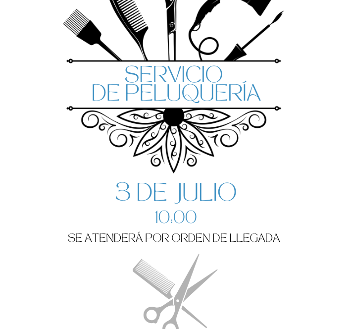 Sevicio de peluqueria 3 de julio